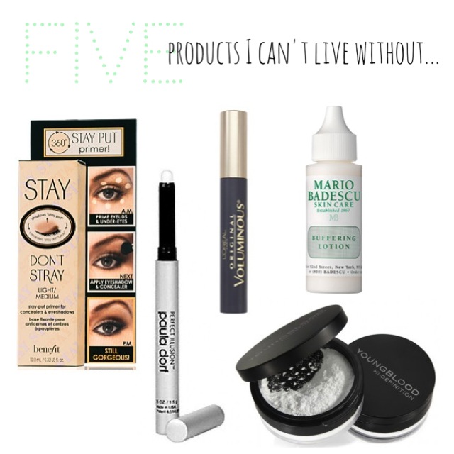 5 products i can't live without